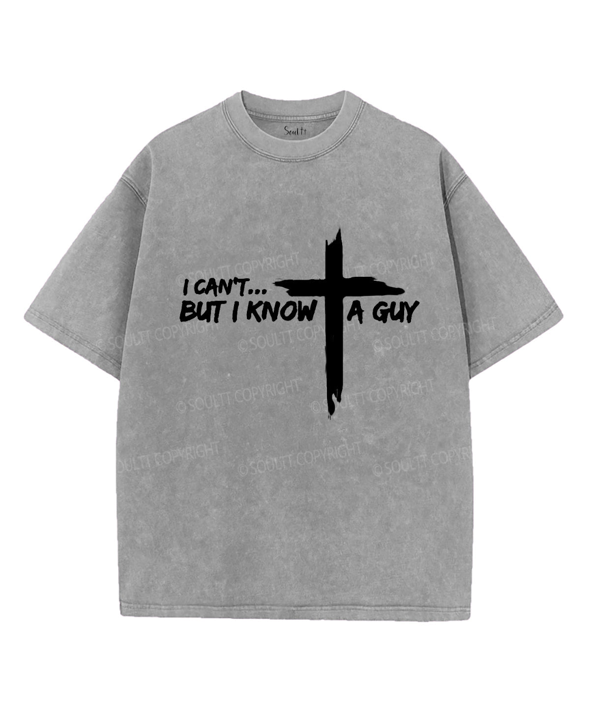 I Can't But I Know a Guy Unisex Washed Christian T-shirt Hoodie, Sweatshirt | CiraTrend.com (Image 2)