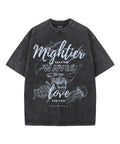Mightier Than The Waves Unisex Washed Christian T-shirt Style002 Hoodie, Sweatshirt | CiraTrend.com (Image 1)