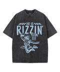 He Is Rizzin' Unisex Washed Christian T-shirt Style004 Hoodie, Sweatshirt | CiraTrend.com (Image 1)