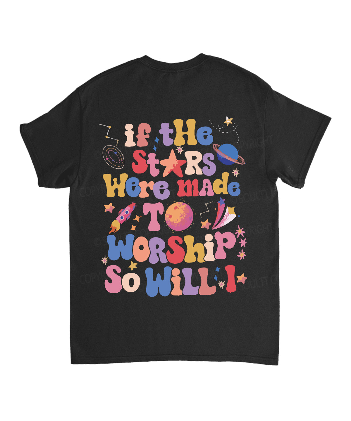 So Will I Double Sided Unisex Cotton Christian T-Shirt Hoodie, Sweatshirt | CiraTrend.com (Image 5)