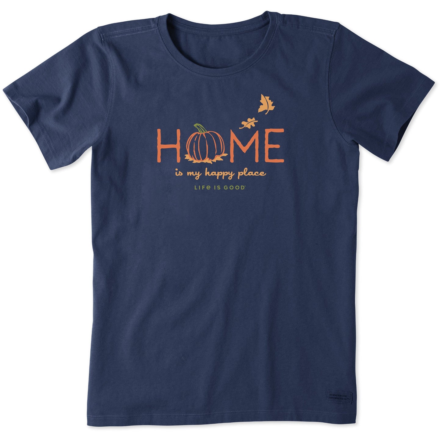 Women's Home is my Happy Place Fall Short Sleeve Crusher Tee