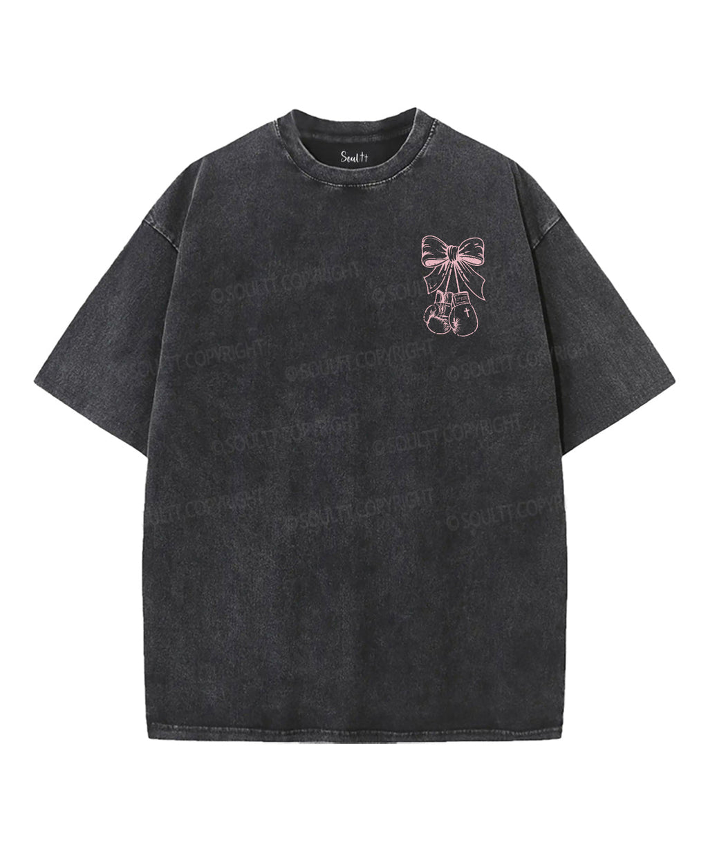 Hard Fought Double Sided Unisex Washed Christian T-shirt Hoodie, Sweatshirt | CiraTrend.com (Image 2)