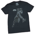 Black Panther Mens T-Shirt - Diving Reaching Textured Print Image Hoodie, Sweatshirt | CiraTrend.com