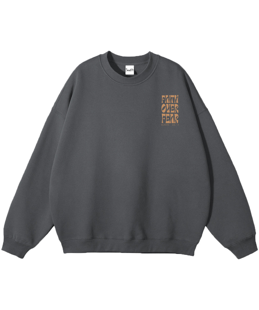 Faith Over Fear Cotton Christian Sweatshirt Style001 T-Shirts, Hoodie | CiraTrend.com (Image 5)