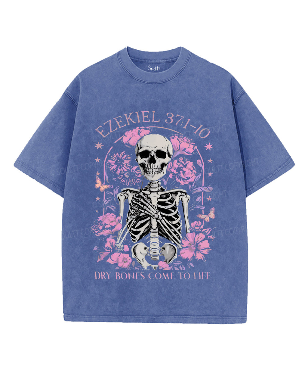 Dry Bones Come To Life Unisex Washed Christian T-shirt Style013 Hoodie, Sweatshirt | CiraTrend.com (Image 3)
