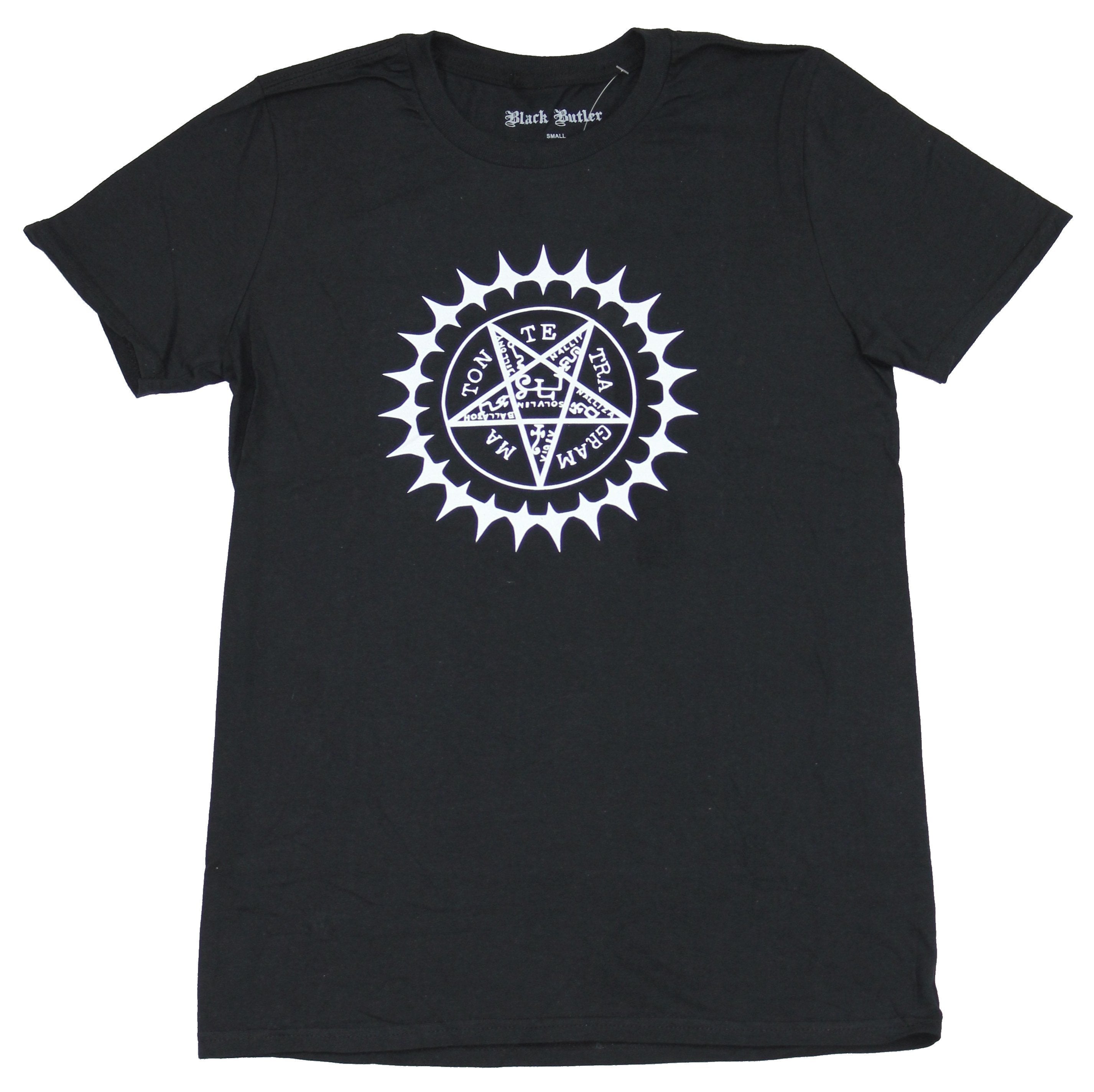 Black Butler Mens T-Shirt - Sebastian Pentagram Tattoo Image Hoodie, Sweatshirt | CiraTrend.com