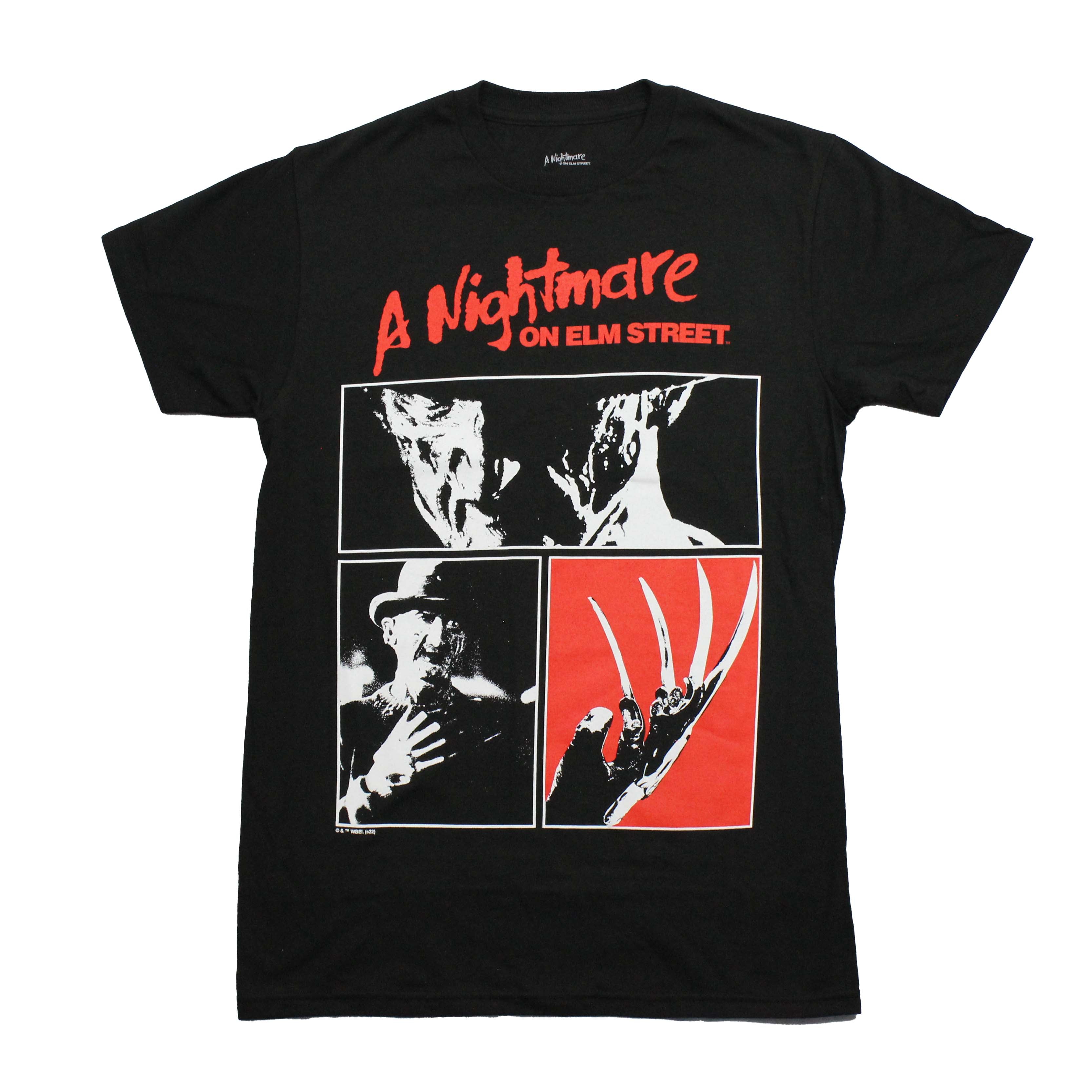 Nightmare of Elm Street Mens T-Shirt - Distressed 3 Boxed Images of Freddy Hoodie, Sweatshirt | CiraTrend.com