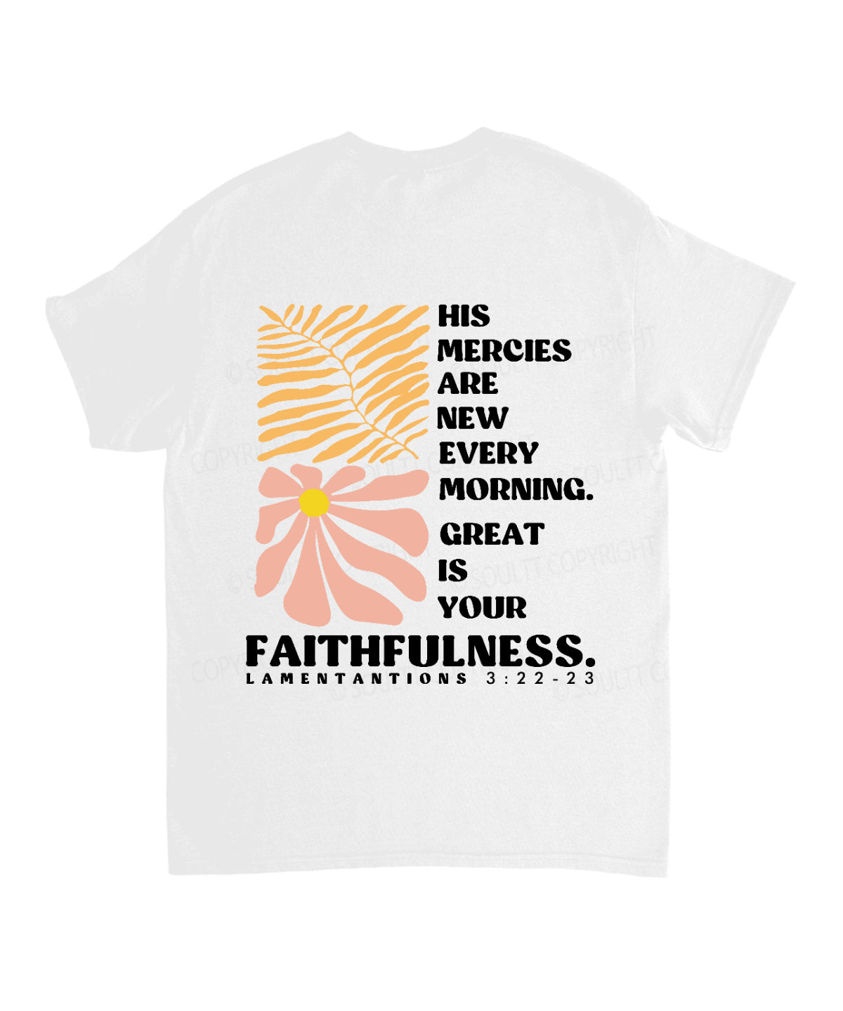 New Mercies Every Morning Double Sided Unisex Cotton Christian T-Shirt Hoodie, Sweatshirt | CiraTrend.com (Image 3)