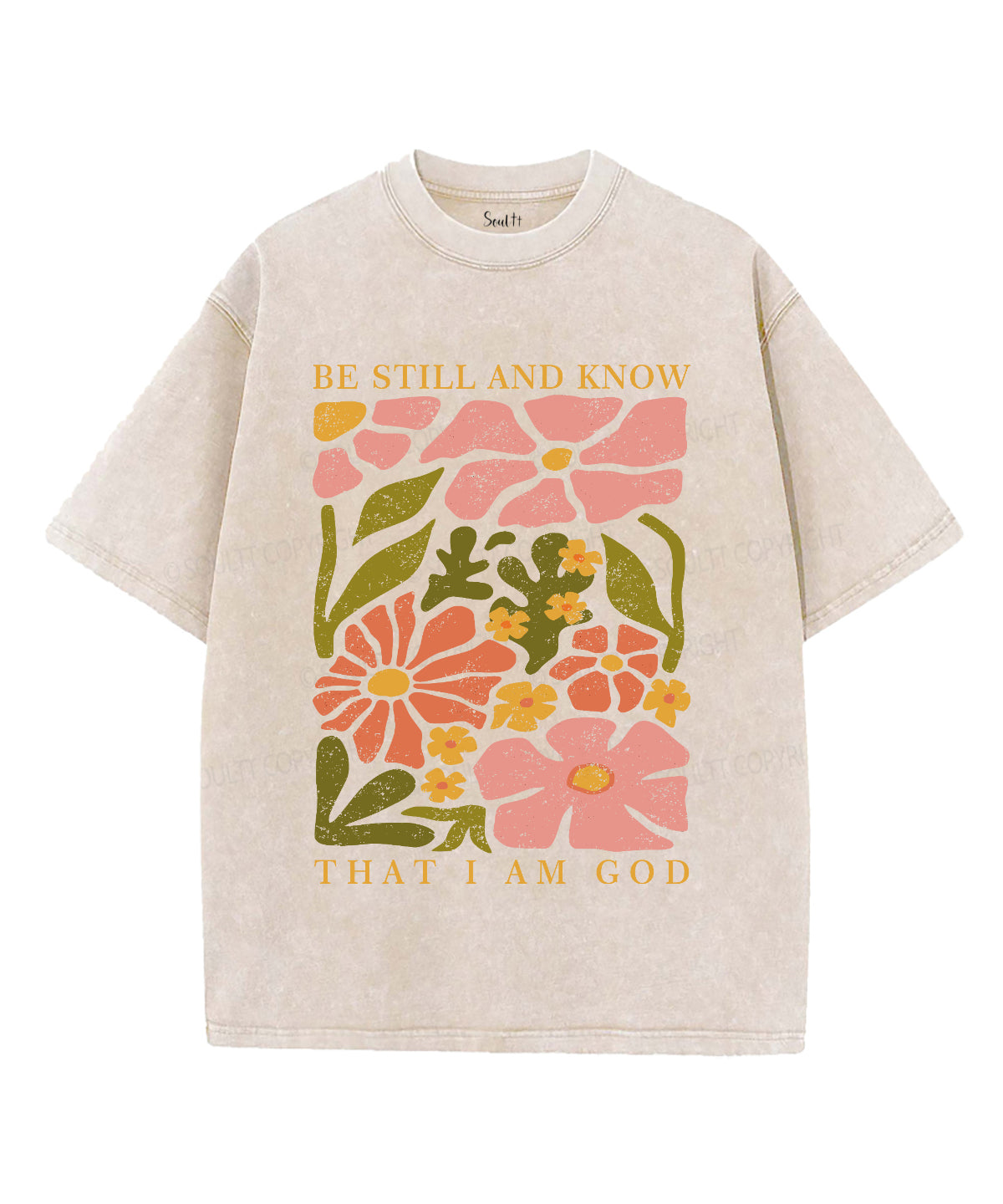 Be Still And Know Unisex Washed Christian T-shirt Style005 Hoodie, Sweatshirt | CiraTrend.com (Image 4)