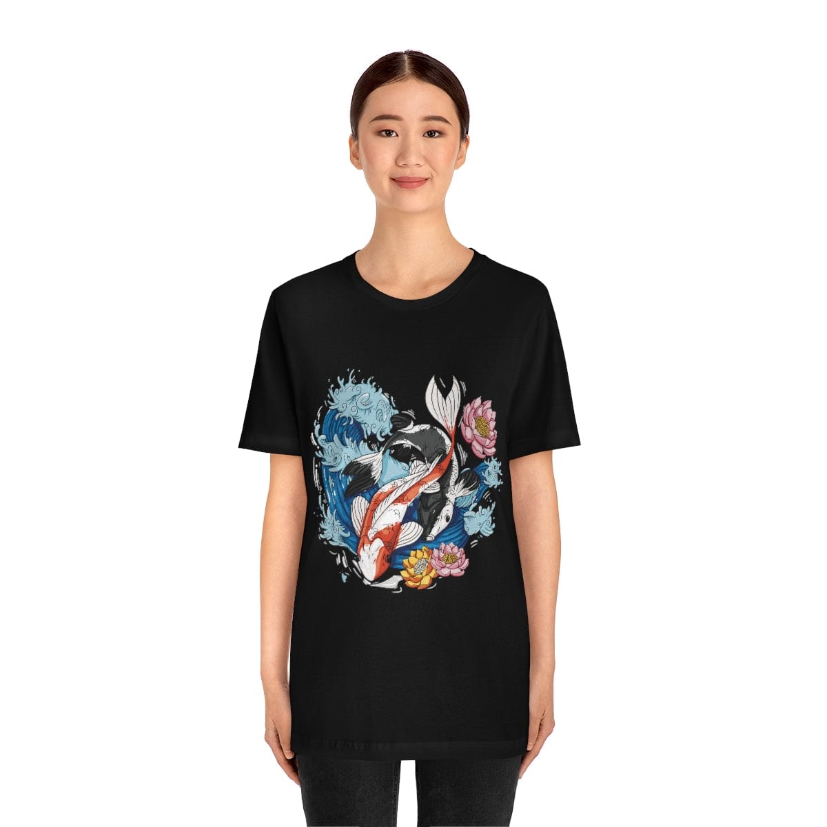 Dancing Koi Unisex Tee Hoodie, Sweatshirt | CiraTrend.com (Image 2)