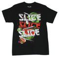 Fruit Ninja Mens T-Shirt - Slice, Slice Slice! Image on Black Hoodie, Sweatshirt | CiraTrend.com