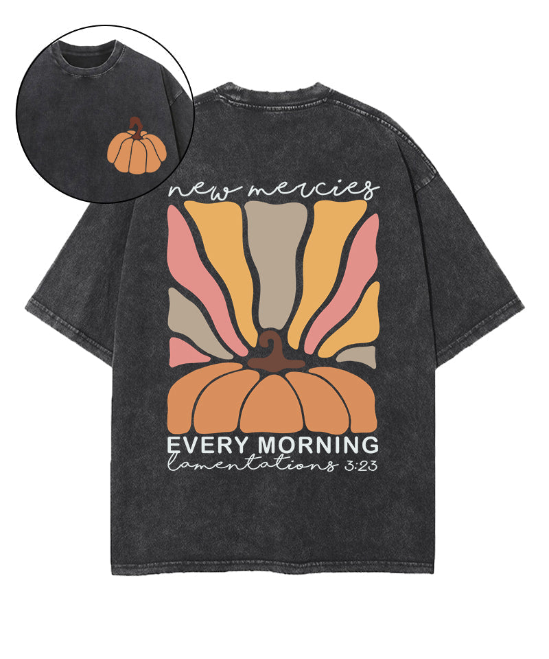 New Mercies Every Morning Double Sided Washed Christian T-shirt Style001 Hoodie, Sweatshirt | CiraTrend.com (Image 1)