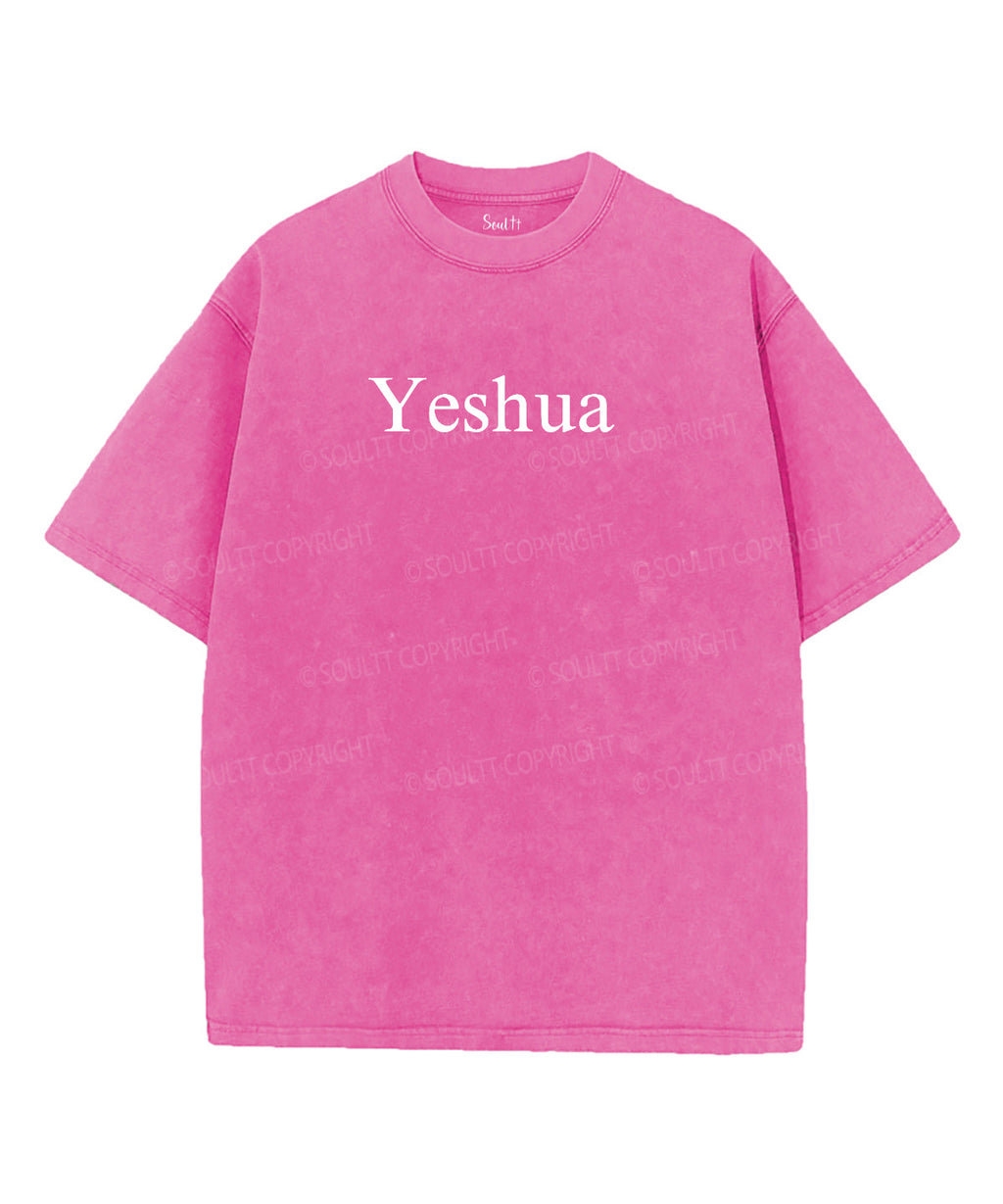 Yeshua Double Sided Washed Christian T-shirt Hoodie, Sweatshirt | CiraTrend.com (Image 4)