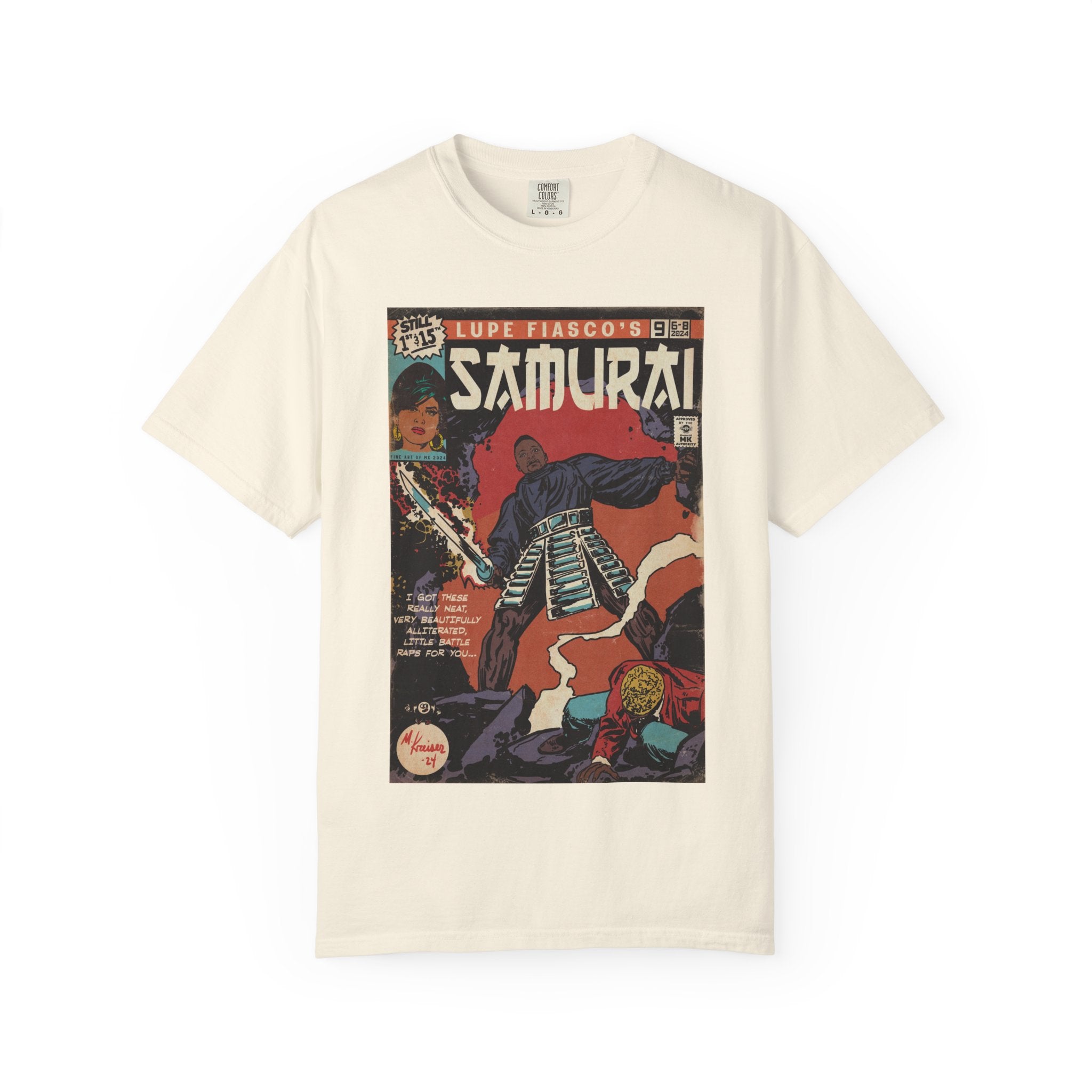 Samurai - Unisex Comfort Colors T-shirt Hoodie, Sweatshirt | CiraTrend.com (Image 5)
