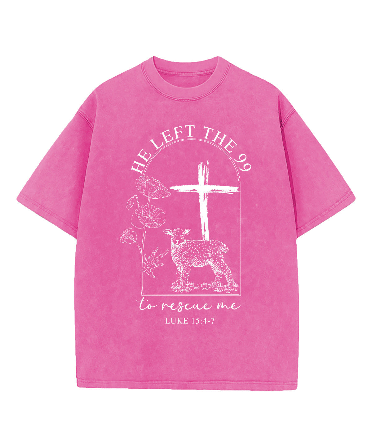 He Left The 99 Washed Christian T-shirt Hoodie, Sweatshirt | CiraTrend.com (Image 4)