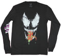 Venom Mens Long Sleeve T-Shirt - Toothy Drooling Close Up Image Hoodie, Sweatshirt | CiraTrend.com