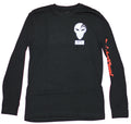 Bleach Men Long Sleeve Mens T-Shirt - Ichigo Standing Mask Red Swirl Image Hoodie, Sweatshirt | CiraTrend.com (Image 1)