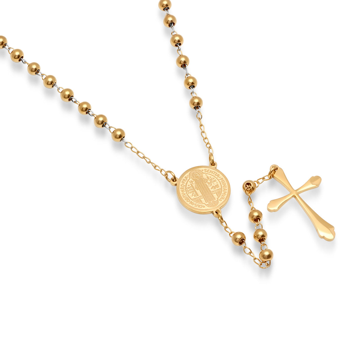 18K Gold Plated Stainless Steel Rosary Necklace T-Shirts, Hoodie, Sweatshirt | CiraTrend.com (Image 2)