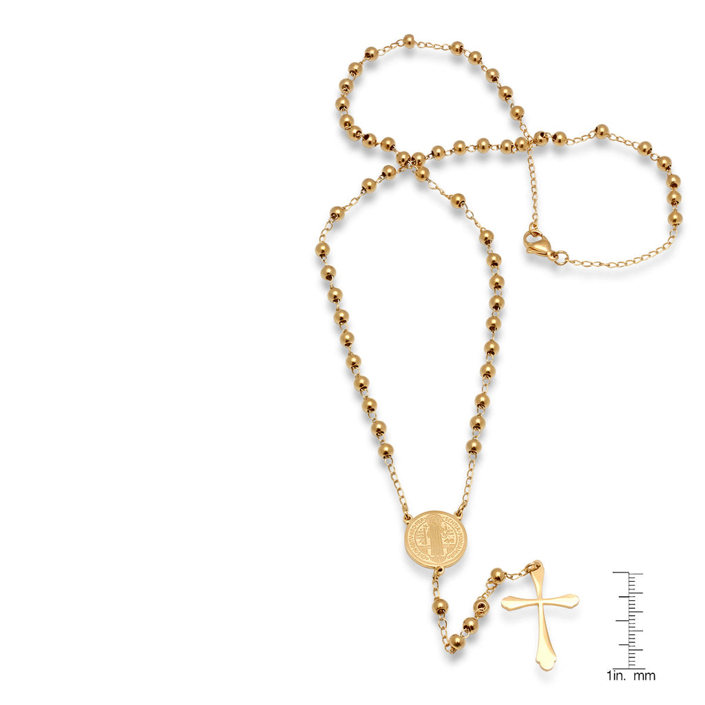 18K Gold Plated Stainless Steel Rosary Necklace T-Shirts, Hoodie, Sweatshirt | CiraTrend.com (Image 3)