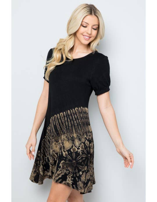 Tie-Dye Short Dress (TH-1555)