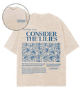 Consider The Lilies Double Sided Unisex Washed Christian T-shirt Style003 Hoodie, Sweatshirt | CiraTrend.com (Image 1)