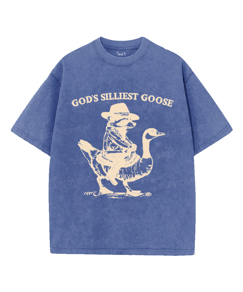 God'S Silliest Goose Washed Christian T-Shirts, Hoodie, Sweatshirt