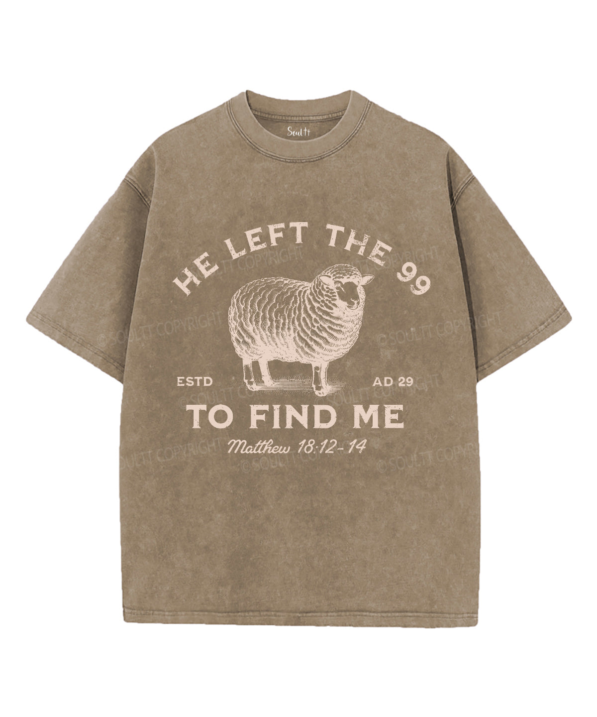 He Left the 99 Unisex Washed Christian T-shirt Style001 Hoodie, Sweatshirt | CiraTrend.com (Image 5)