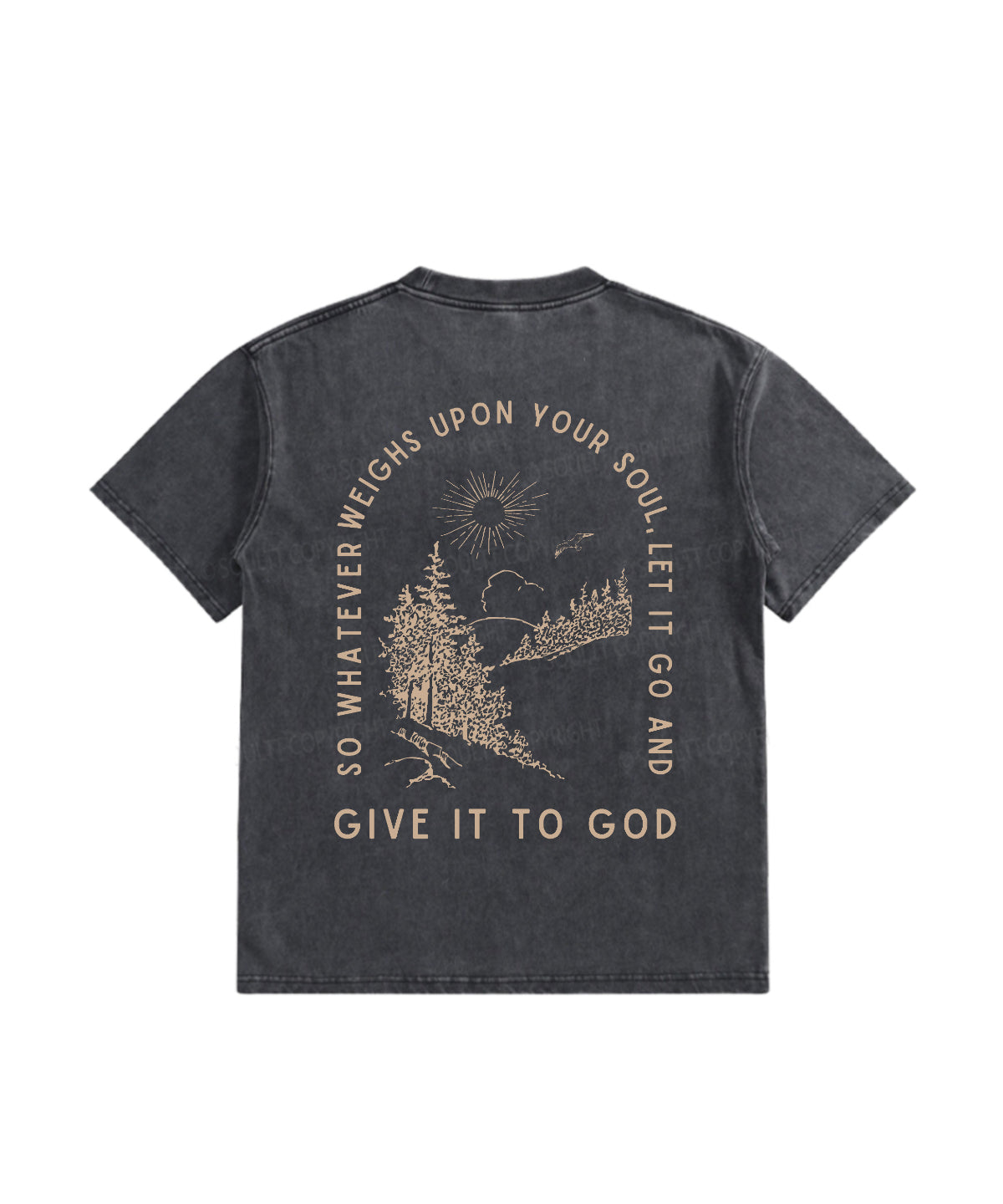 Give God Double Sided Washed Christian T-Shirts, Hoodie, Sweatshirt