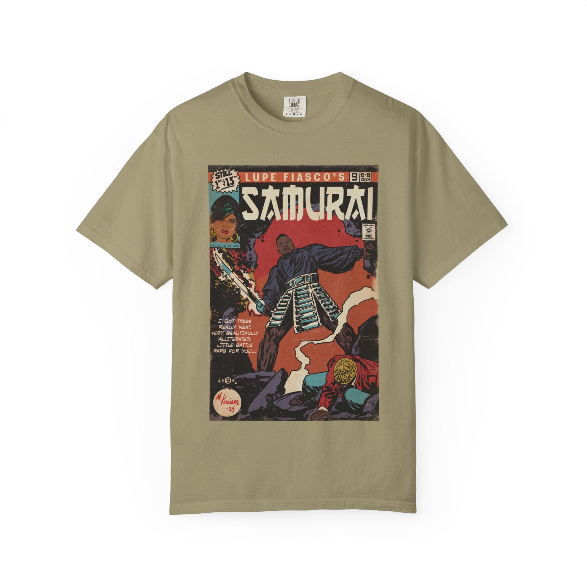 Samurai - Unisex Comfort Colors T-shirt Hoodie, Sweatshirt | CiraTrend.com (Image 1)