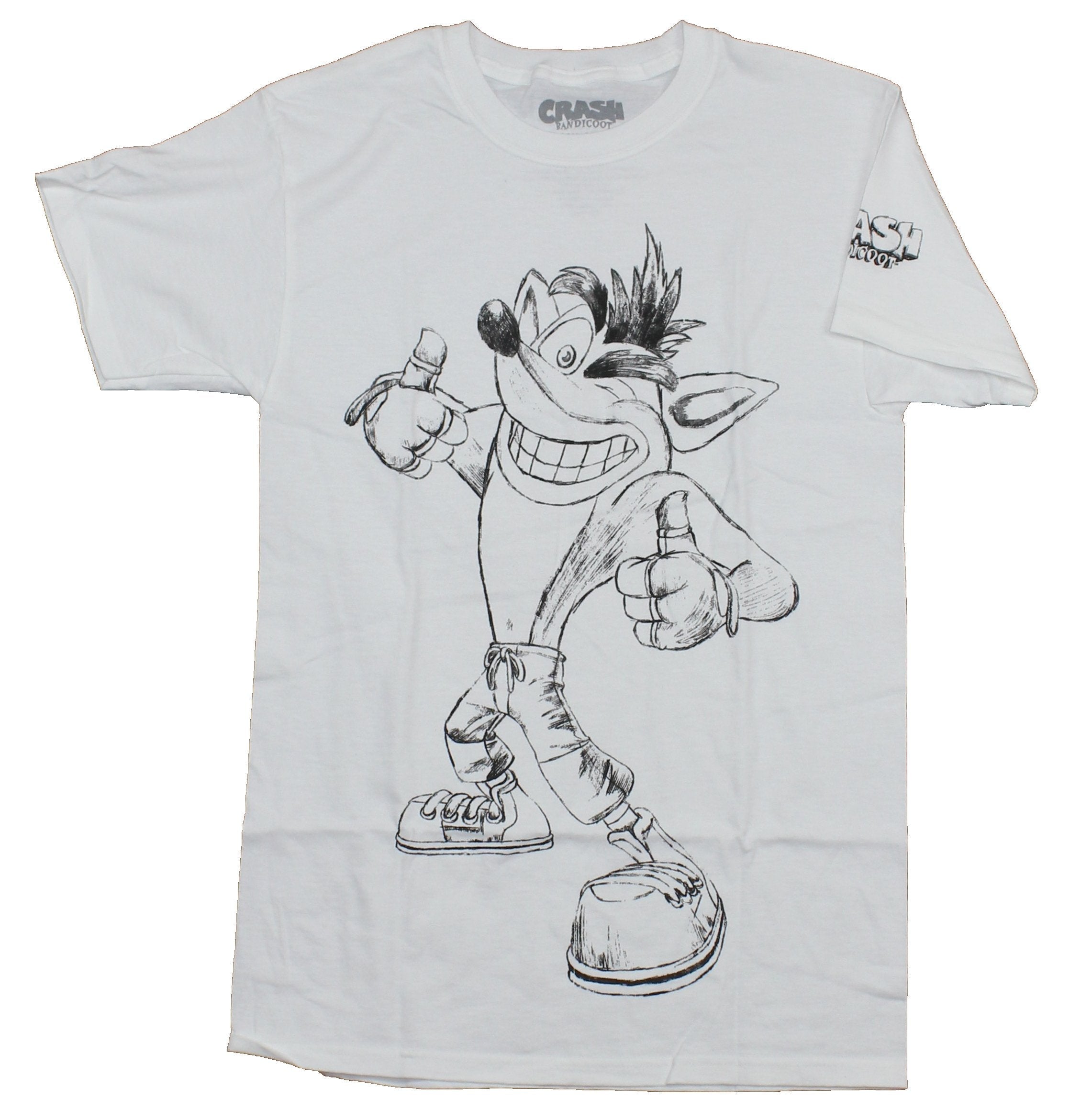 Crash Bandicoot Sketched Pointing Self Image T-Shirts, Hoodie, Sweatshirt