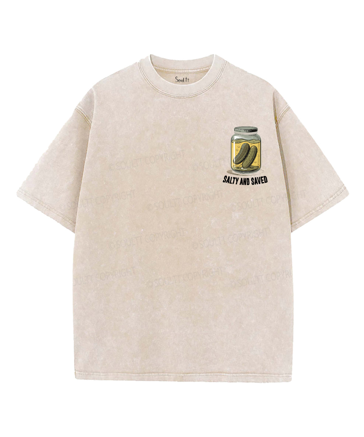 Salty And Saved Double Sided Unisex Washed Christian T-shirt Style009 Hoodie, Sweatshirt | CiraTrend.com (Image 4)