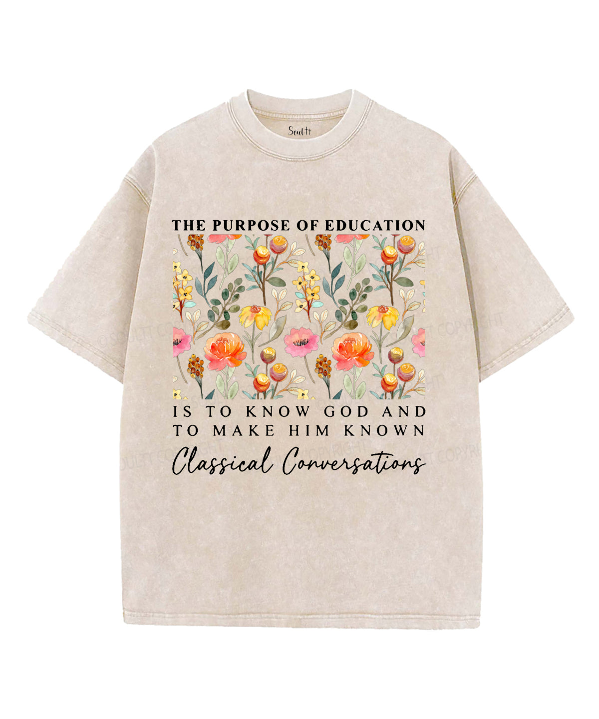 The Purpose Of Education Unisex Washed Christian T-shirt Hoodie, Sweatshirt | CiraTrend.com (Image 2)
