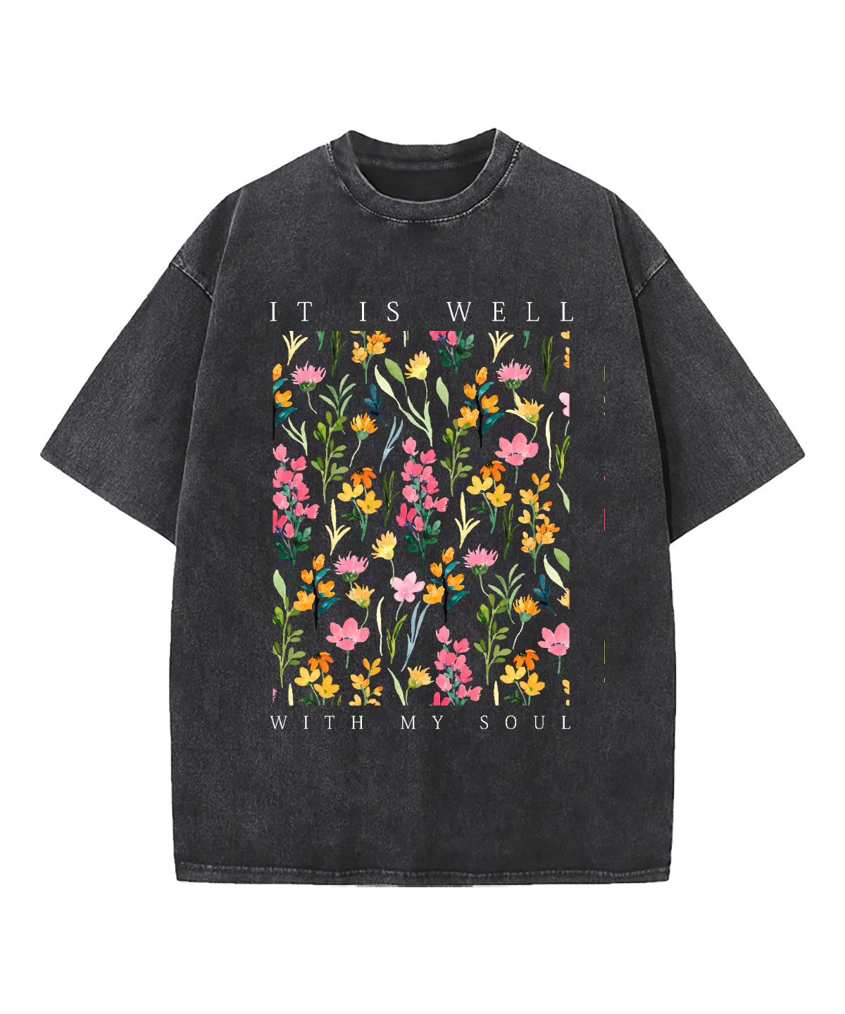 It Is Well With My Soul Washed Christian T-shirt Style012 Hoodie, Sweatshirt | CiraTrend.com (Image 1)