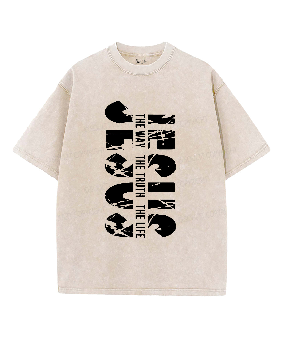 The Way The Truth The Life Washed Christian T-shirt Hoodie, Sweatshirt | CiraTrend.com (Image 4)