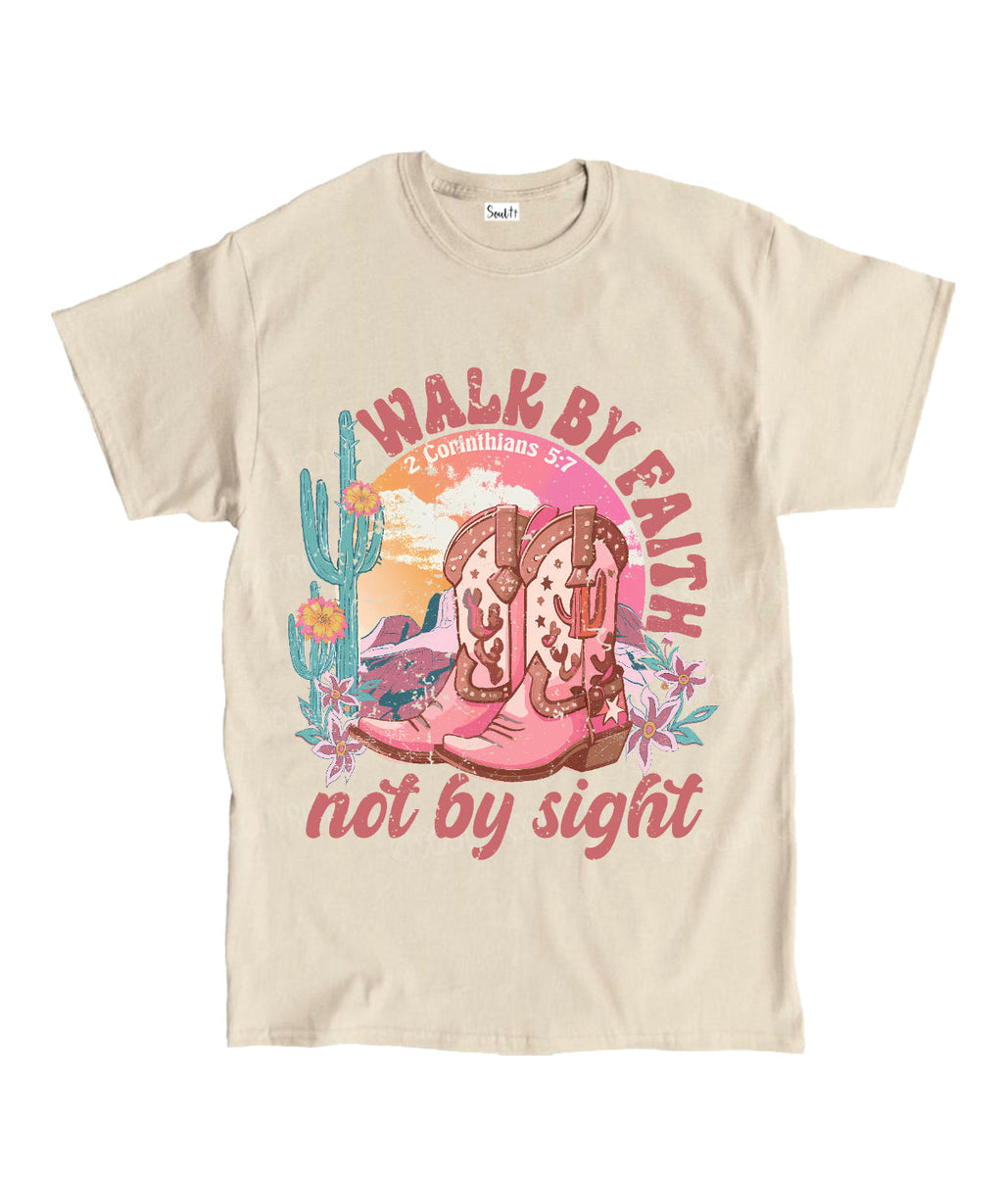 Walk By Faith Unisex Cotton Christian T-Shirt Style001 Hoodie, Sweatshirt | CiraTrend.com (Image 5)