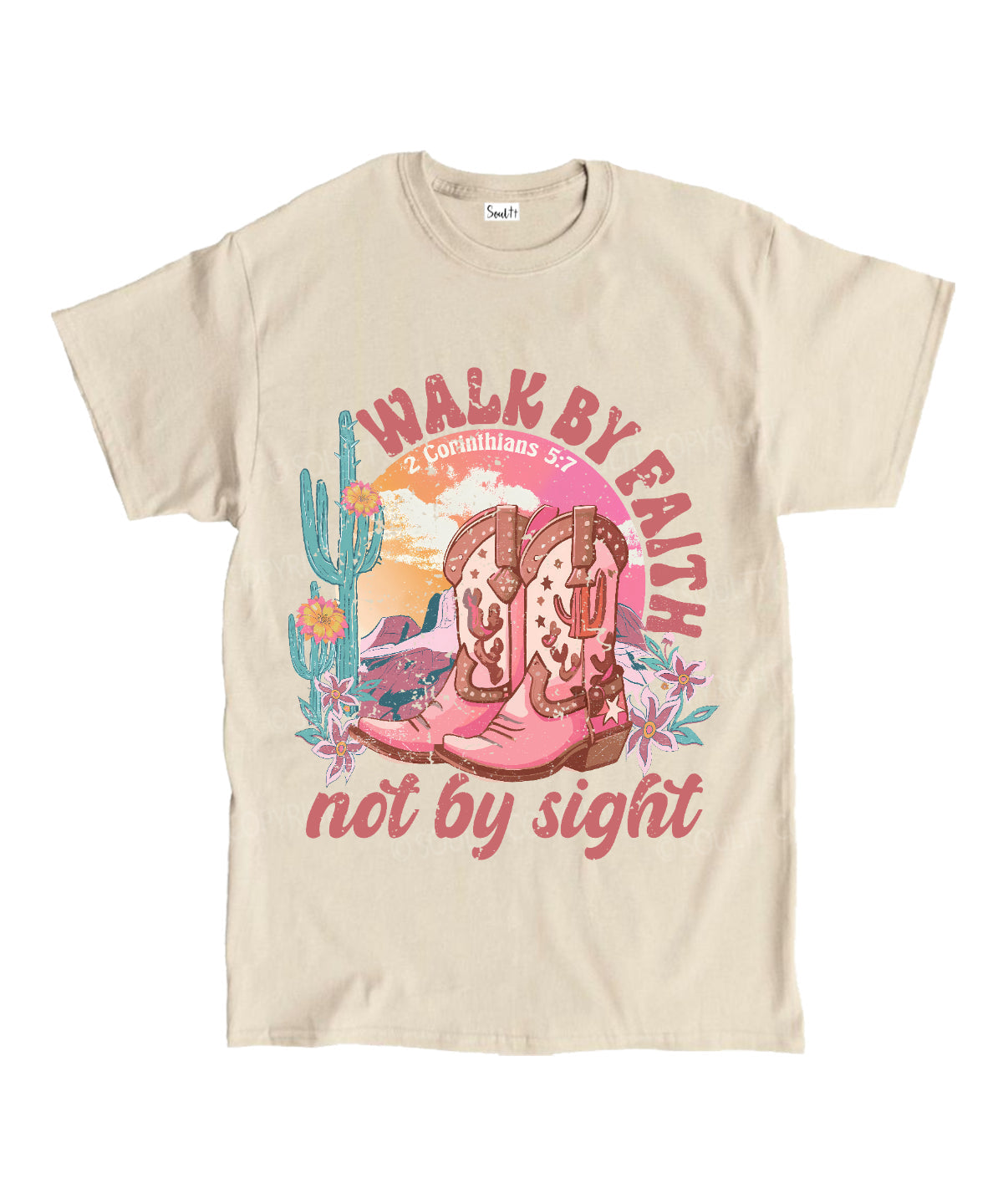 Walk By Faith Unisex Cotton Christian T-Shirt Style001 Hoodie, Sweatshirt | CiraTrend.com (Image 5)