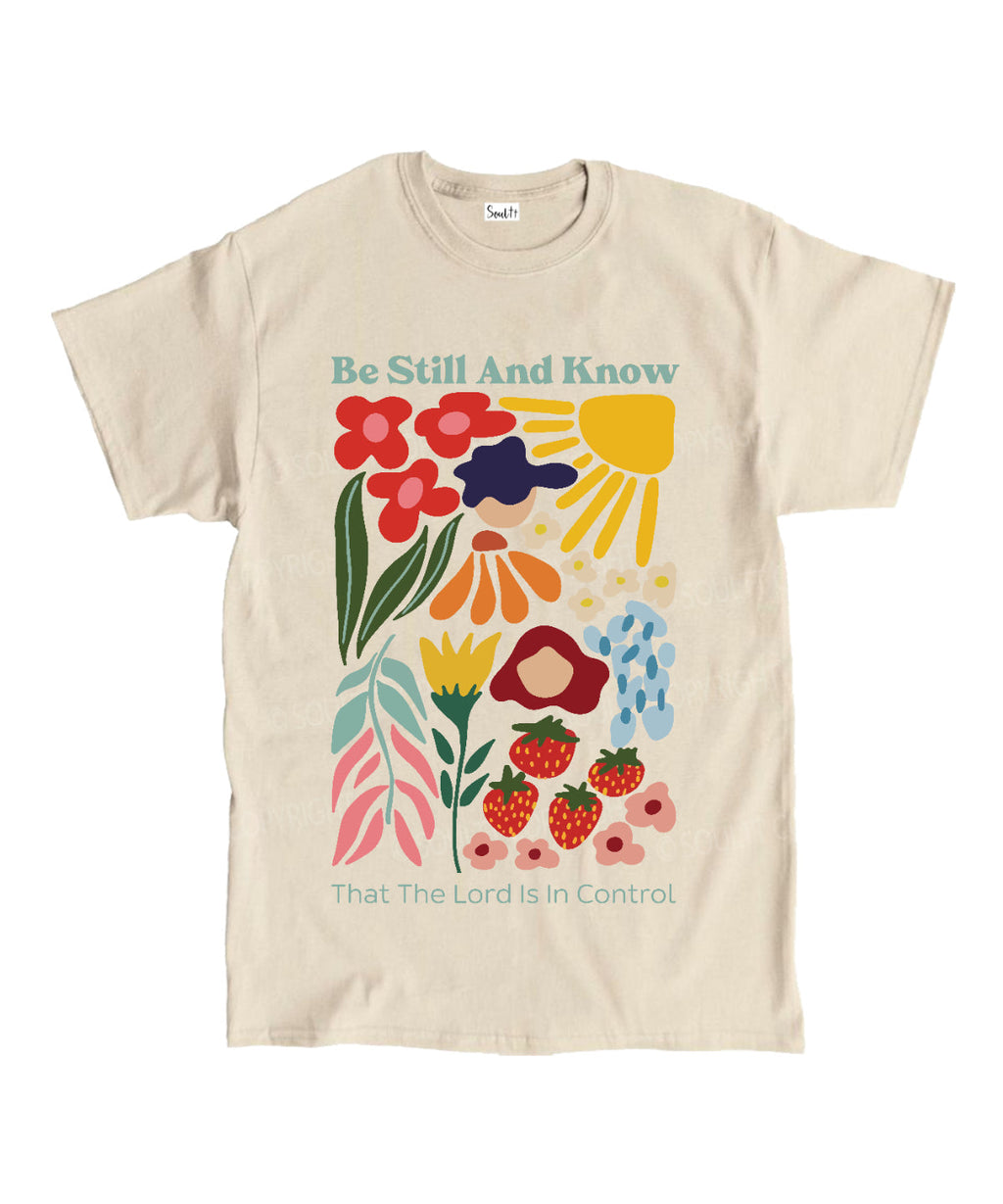 Be Still and Know That the Lord is in Control Unisex Cotton Christian T-Shirt Hoodie, Sweatshirt | CiraTrend.com (Image 4)