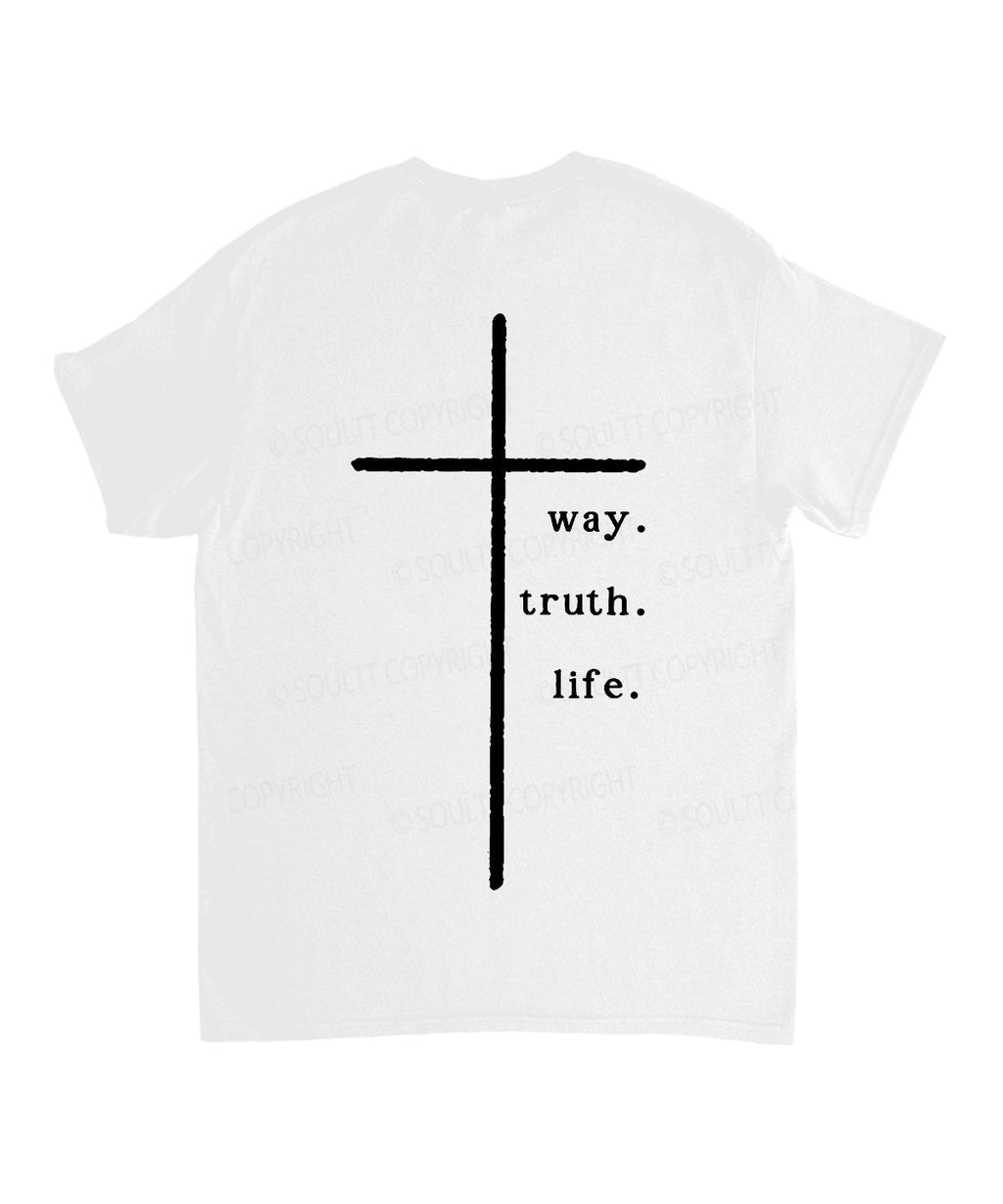 He Is The Way Unisex Cotton Christian T-Shirt Hoodie, Sweatshirt | CiraTrend.com (Image 3)