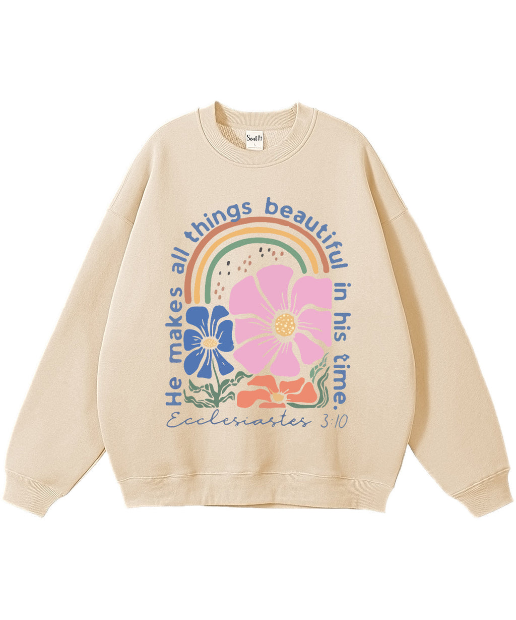 He Makes All Things Beautiful Cotton Christian Sweatshirt T-Shirts, Hoodie | CiraTrend.com (Image 2)