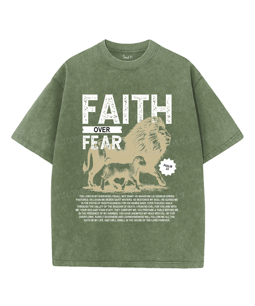 Faith Over Fear Washed Christian T-shirt Style004 Hoodie, Sweatshirt | CiraTrend.com (Image 5)