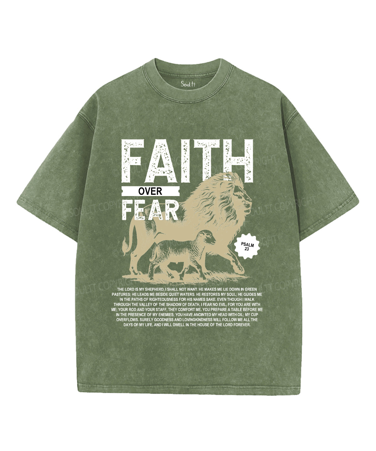 Faith Over Fear Washed Christian T-shirt Style004 Hoodie, Sweatshirt | CiraTrend.com (Image 5)