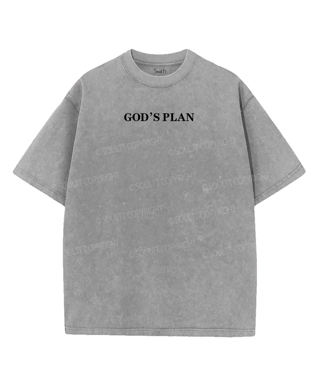 God'S PlanÂ£Â¾My Plan Double Sided Washed Christian Style001 T-Shirts, Hoodie, Sweatshirt