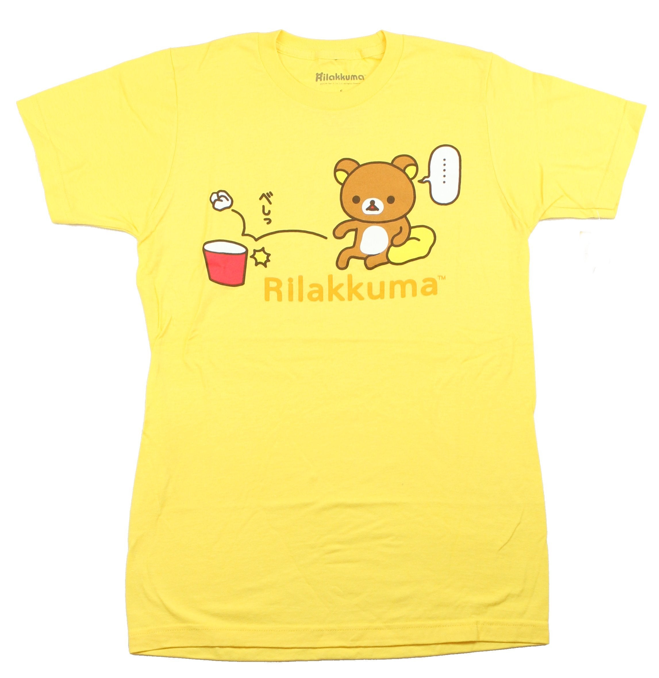 Rilakkuma Mens T-Shirt - Bear Trash Can Missing Frustration Image Hoodie, Sweatshirt | CiraTrend.com