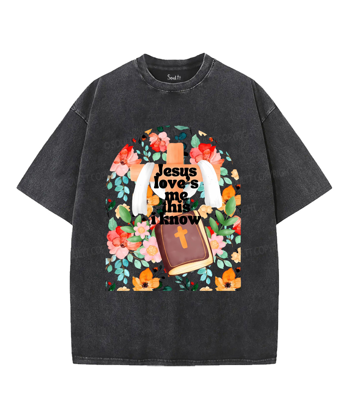 Jesus Love's Me This I Kniw Unisex Washed Christian T-shirt Hoodie, Sweatshirt | CiraTrend.com (Image 2)
