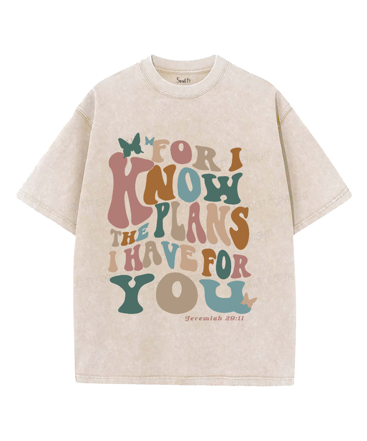 The Plan I Have For You Unisex Washed Christian T-shirt Hoodie, Sweatshirt | CiraTrend.com (Image 4)