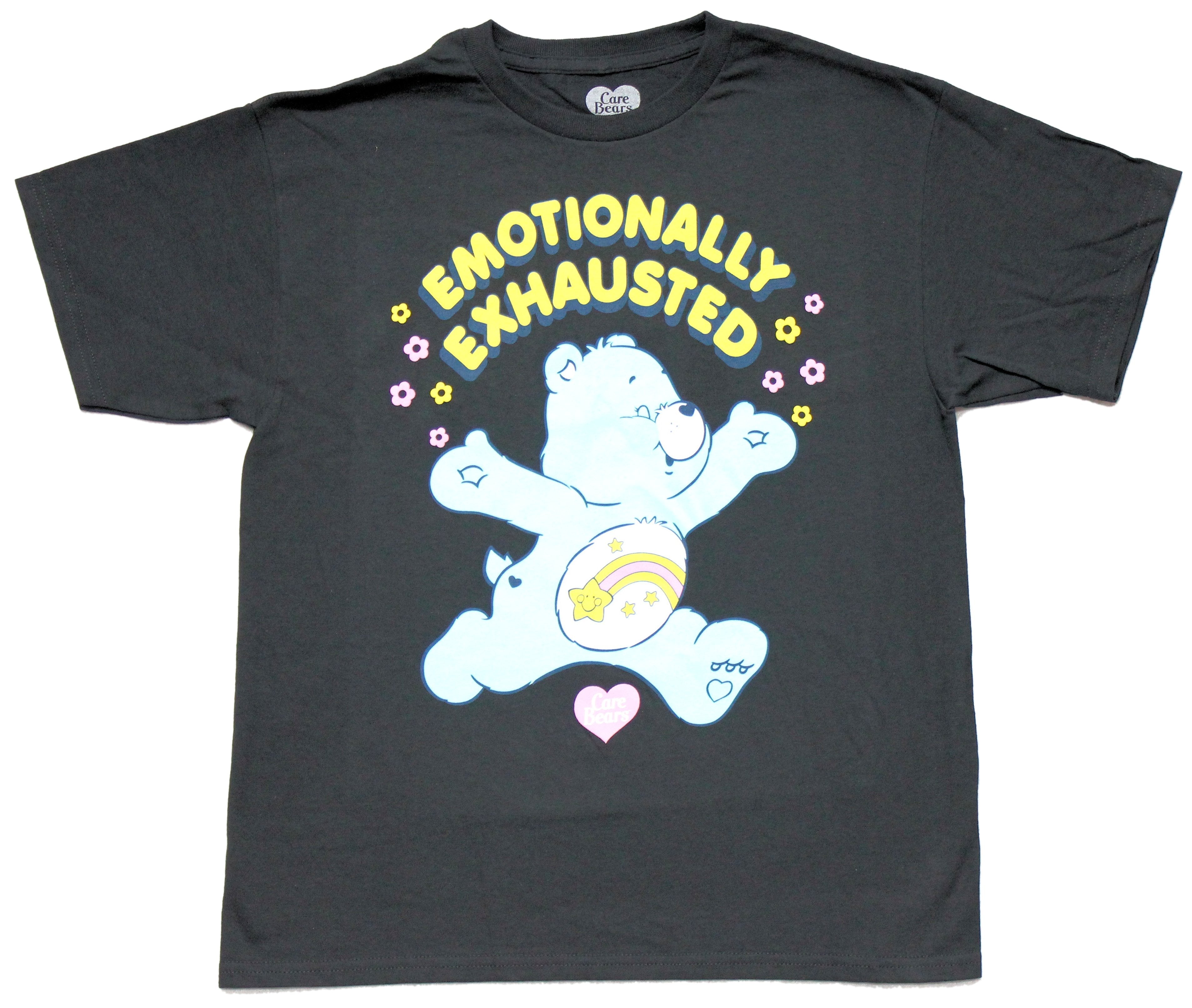 Care Bears Mens T-Shirt - Wish Bear Emotionally Exhausted Hoodie, Sweatshirt | CiraTrend.com