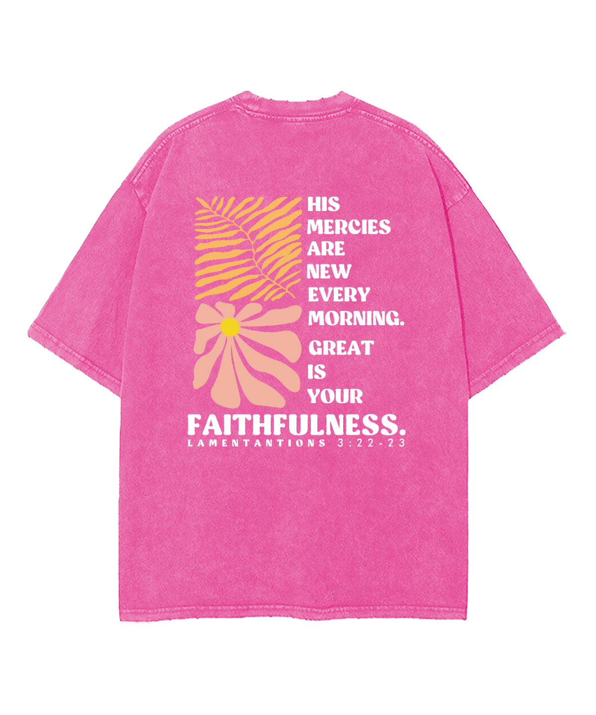 New Mercies Every Morning Double Sided Washed Christian T-shirt Hoodie, Sweatshirt | CiraTrend.com (Image 5)