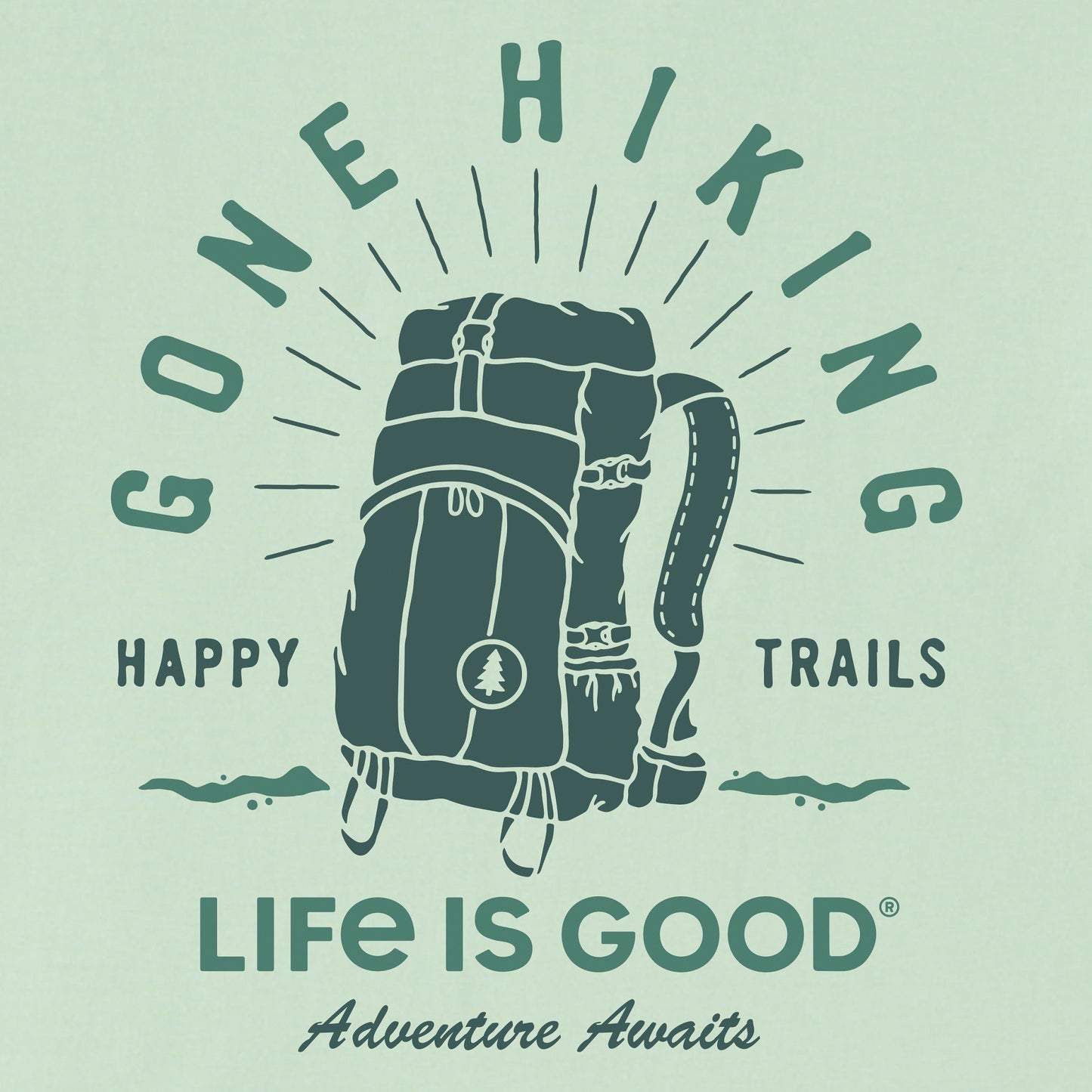 Women's Happy Trails Hiking Pack Short Sleeve Crusher Tee