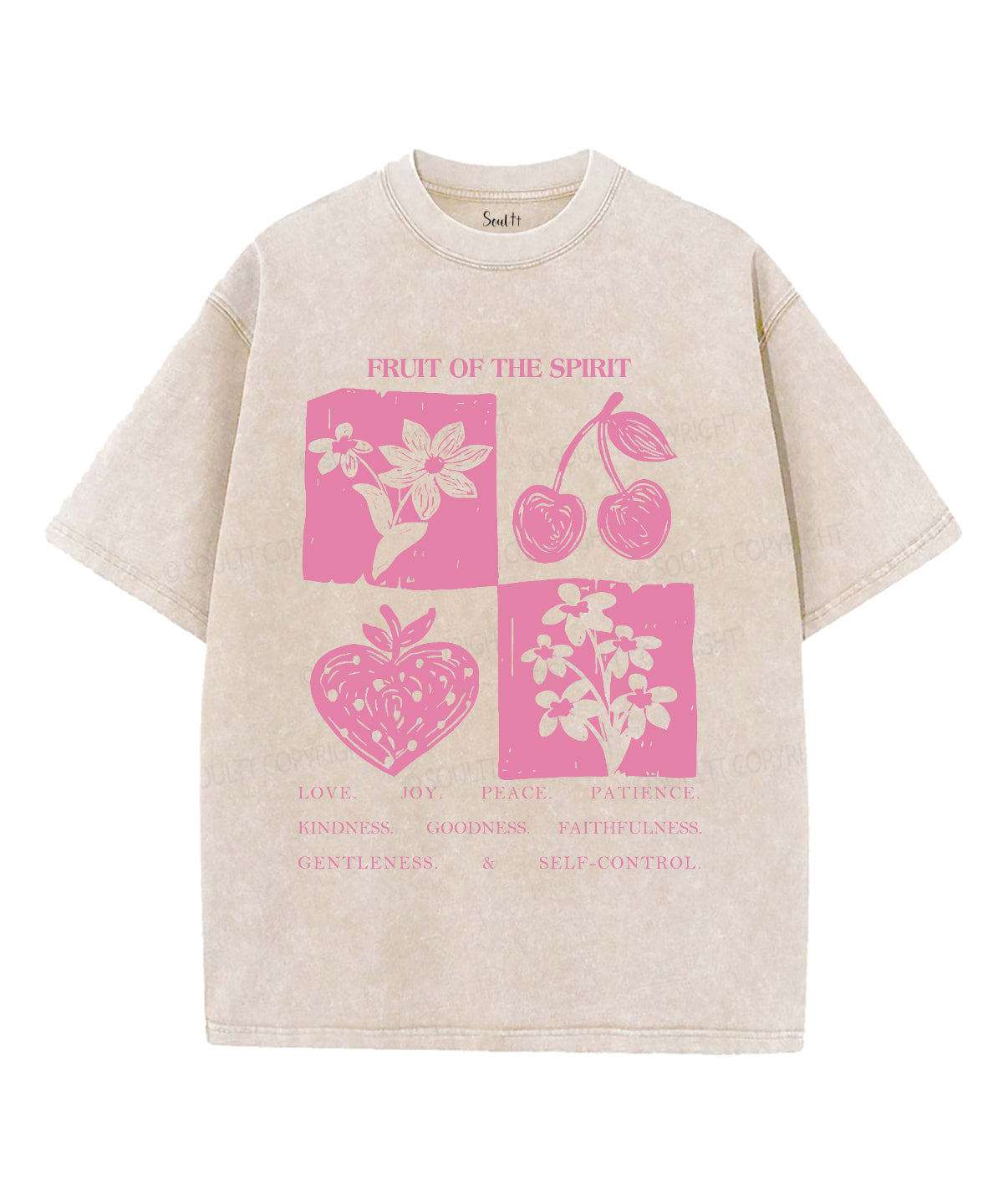 Fruit Of The Spirit Unisex Washed Christian T-shirt Style008 Hoodie, Sweatshirt | CiraTrend.com (Image 4)