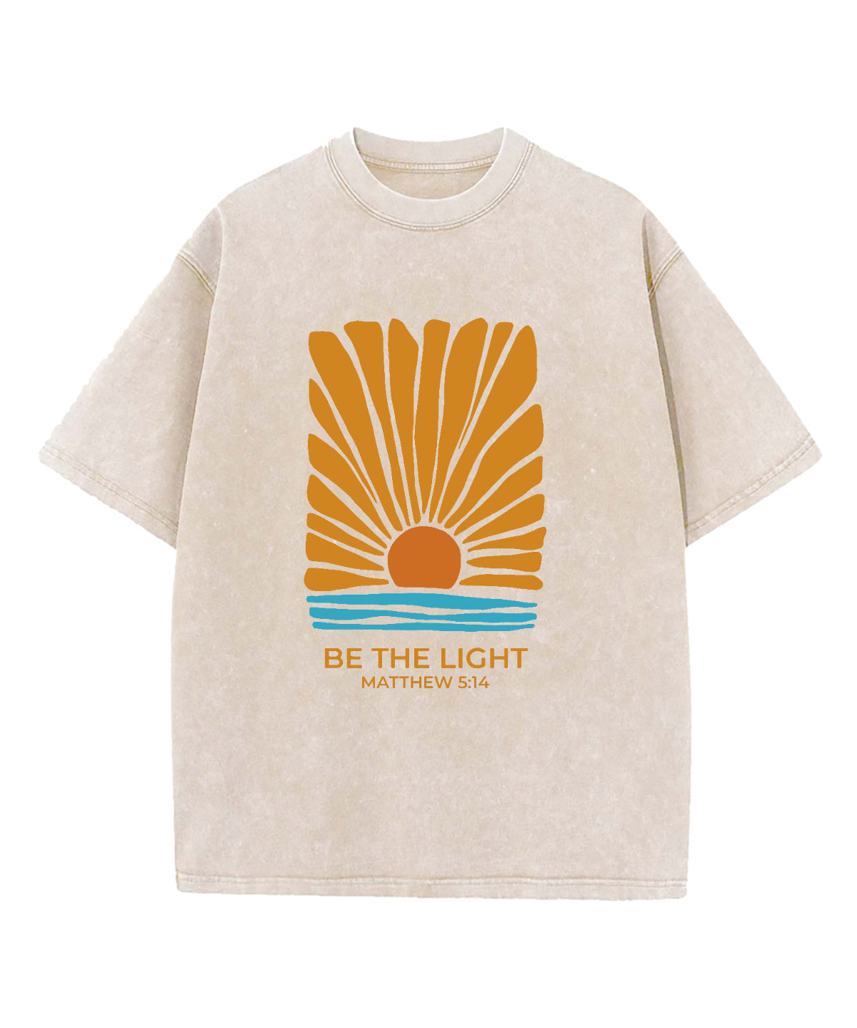 Be The Light Washed Christian T-shirt Style003 Hoodie, Sweatshirt | CiraTrend.com (Image 2)